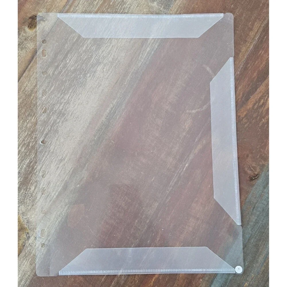 20 Pack Open Sheet Protectors 11 Hole No Glare for 3 Ring Binder A4 Letter